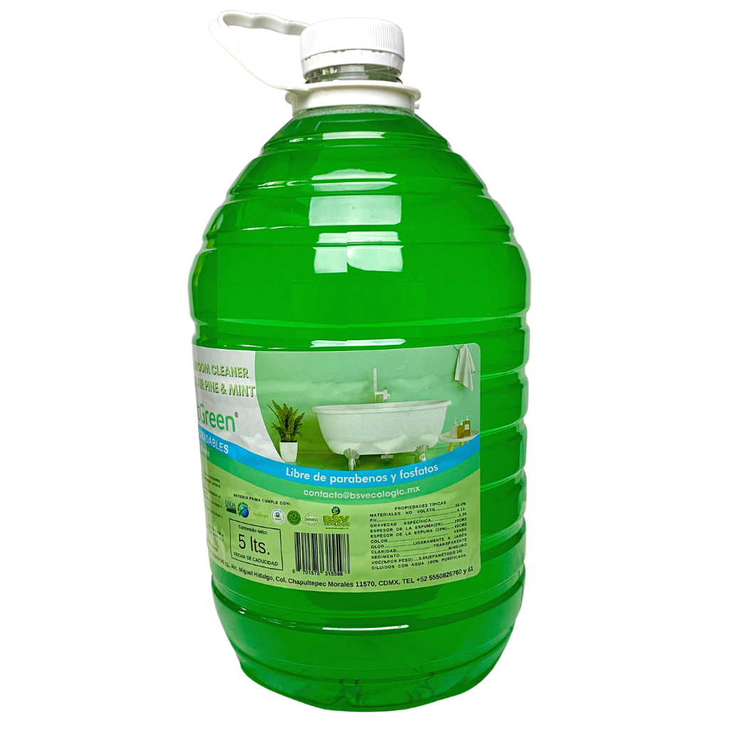 WASHROOM CLEANER LIMPIA BAÑOS CON AROMA PINO Y MENTA 5L