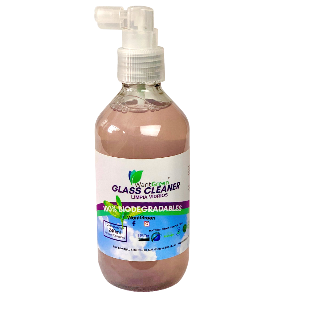 GLASS CLEANER LIMPIA VIDRIOS 240 ml.