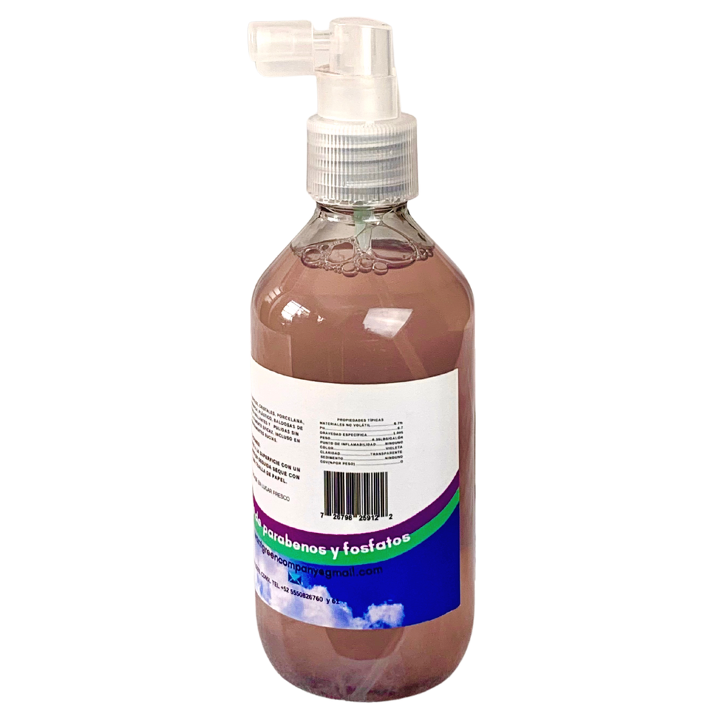 GLASS CLEANER LIMPIA VIDRIOS 240 ml.