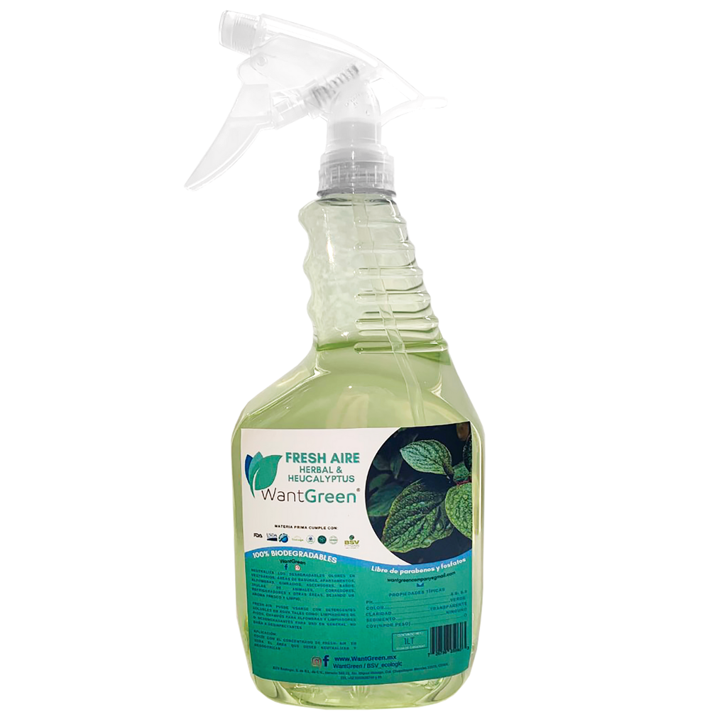FRESH AIR HERBAL & EUCALYPTUS AROMATIZANTE HIERBAS Y EUCALIPTO 1 lt.