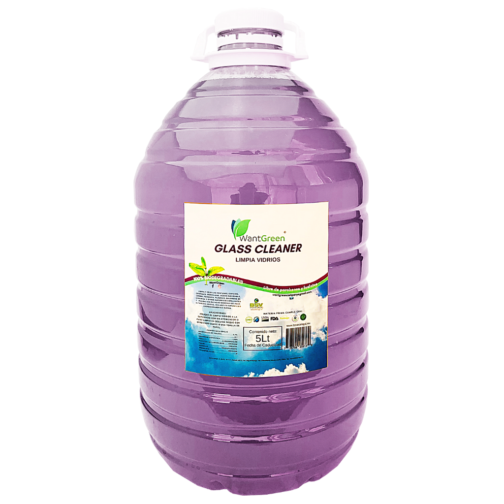 GLASS CLEANER LIMPIA VIDRIOS 5 lt.