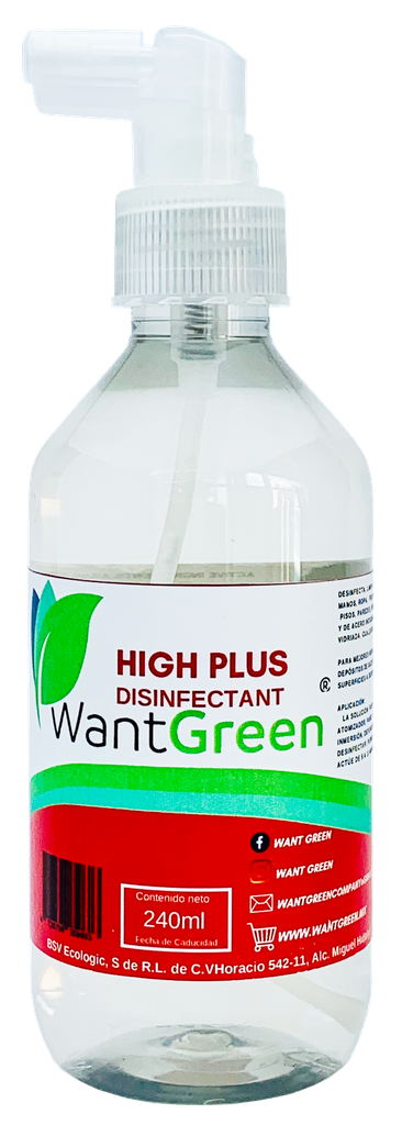 HIGH DISINFECTANT PLUS 240 mls.