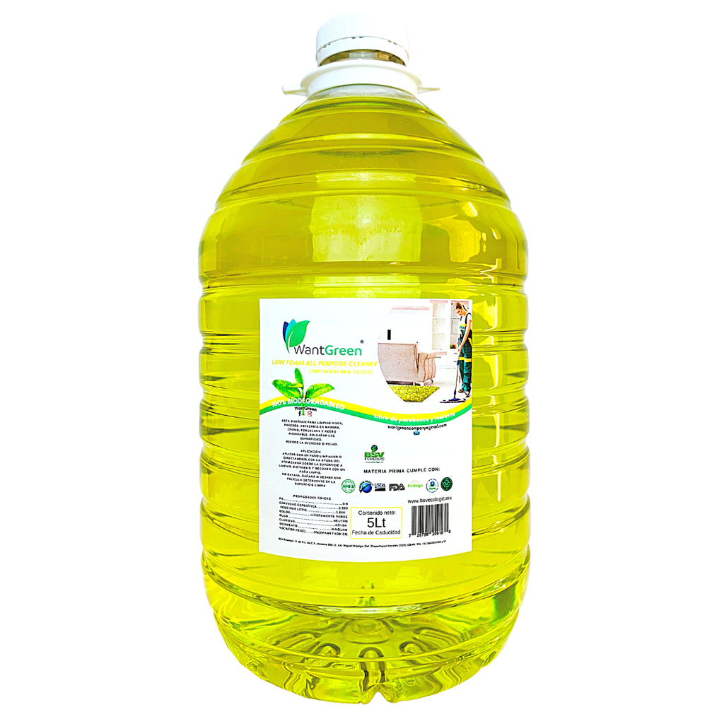 LOW FOAM ALL PURPOSE CLEANER LIMPIADOR MULTIPROPOSITO 5 lts.