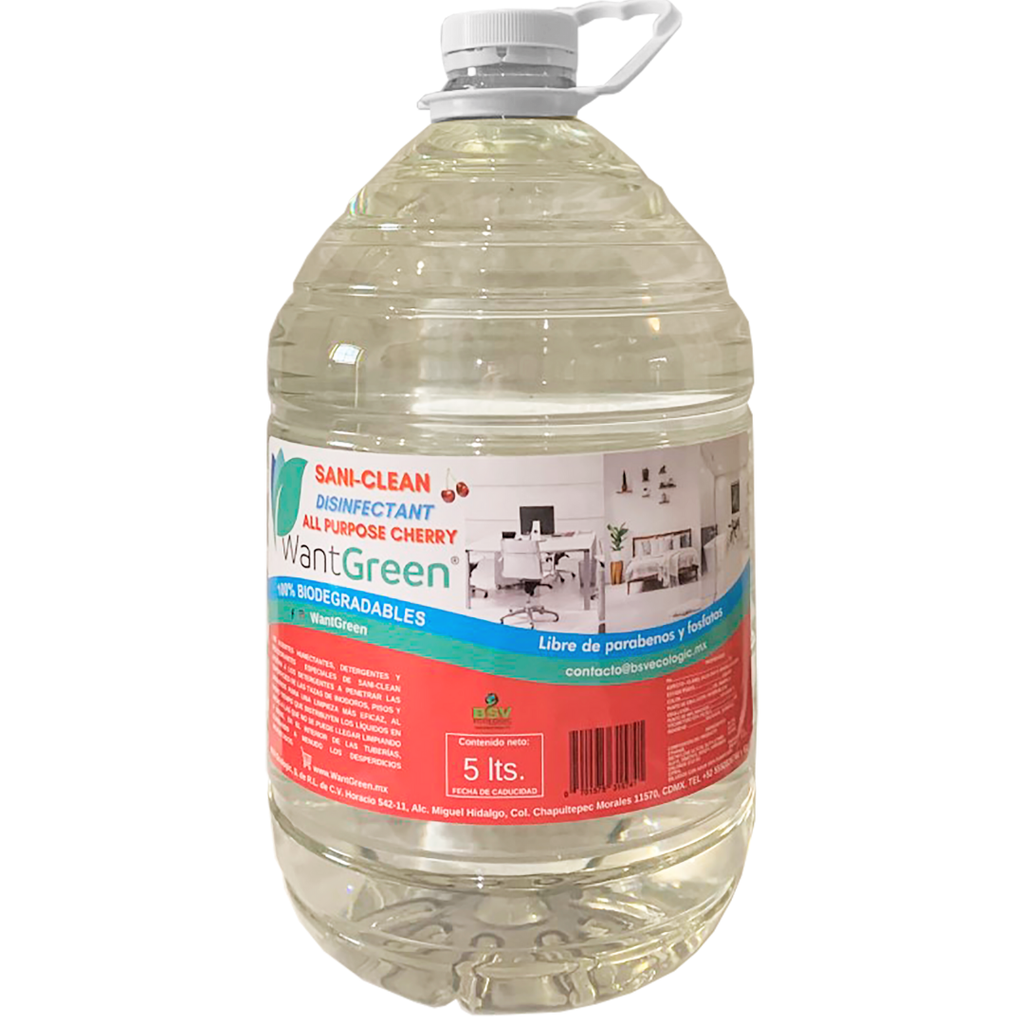 SANI-CLEAN DISINFECTANT ALL PURPOSE CHERRY 5 lts.