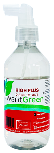 [WGF29HDPA240ML] HIGH DISINFECTANT PLUS 240 mls.